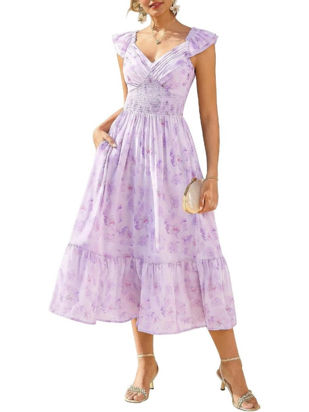 Floral Maxi Dress for Women | Summer Wedding Guest Outfit | Elegant & Chic